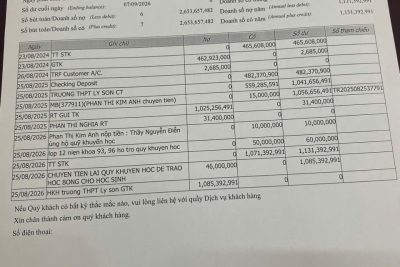 TỔNG HỢP DANH SÁCH HỌC SINH ĐƯỢC VINH DANH TỪ QUỸ KHKT TRƯỜNG THPT LÝ SƠN ĐẾN NĂM 2026