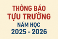 THÔNG BÁO LỊCH TỰU TRƯỜNG – NĂM HỌC: 2025 – 2026